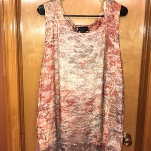 Lacy floral tank